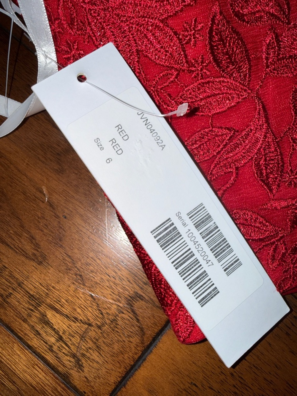 Jovani 2piece red set sz 6 - Picture 4 of 4